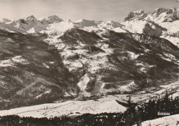 ALnw 7-(05) VUE D' ENSEMBLE DE LA STATION DE SERRE CHEVALIER - A DROITE , LE PELVOUX - EDIT. FRANCOU , BRIANCON- 2 SCANS - Serre Chevalier