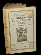 [DECADENTISME] LORRAIN (Jean) - La Nostalgie De La Beauté. EO Coll. - 1901-1940