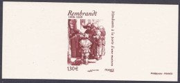 France Gravure Officielle - Rembrandt (4) - Documents De La Poste