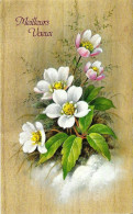 *CPM - Meilleurs Voeux - Illustration De Fleurs - Nieuwjaar