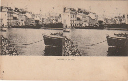 ALnw 9-(06) CANNES - LE PORT - CARTE STEREO - 2 SCANS - Cannes