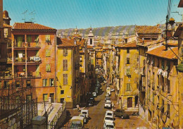 ALnw 9-(06) NICE - LA VIEILLE VILLE , LA RUE ROSSETTI ET LA CATHEDRALE SAINTE REPARATE - 2 SCANS - Scènes Du Vieux-Nice