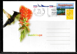 C5 - GUADELOUPE - MARIANNE DE LAMOUCHE SUR LETTRE DE ABYMES DU 09/09/2006 - FLAMME AEROPORT - Storia Postale