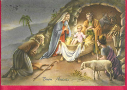 BUON NATALE - LA NATIVITA'  - EDIZ. SAEMEC 194 - VIAGGIATA 194 - Otros & Sin Clasificación