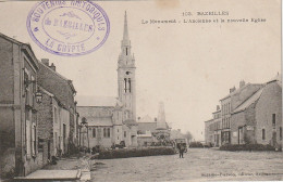 ALnw 11-(08) BAZEILLES - LE MONUMENT - L' ANCIENNE ET LA NOUVELLE EGLISE - TAMPON COMMEMORATIF  - 2 SCANS - Autres & Non Classés