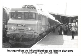 44-NANTES-GARE-INAUGURATION DU TRAIN-N°543-D/0191 - Nantes