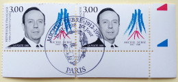 - N° 3129. Paire En Coin De Feuille. Michel Debré. Oblitéré Premier Jour - - Used Stamps