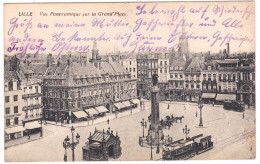 AK Lille Vue Panoramique Sur La Grand Place 1915 - Otros & Sin Clasificación