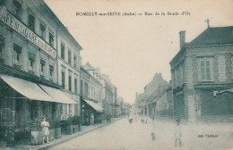 ALnw 13-(10) ROMILLY SUR SEINE - RUE DE LA BOULE D' OR - CAFE DE LA GARE ET DU MARCHE - ANIMATION  - EDIT. THIEBAUT - Romilly-sur-Seine