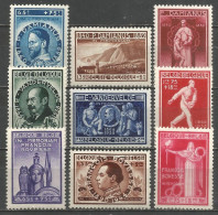 Belgique - Père Damien, Emile Vandervelde, François Bovesse N°728 à 736 * - Unused Stamps