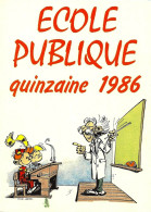*CPM - Quinzaine De L'Ecole Publique 1986 - Retratos