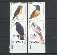 1985 ESPAÑA — PÁJAROS ** 2820/2823, YT 2439/2442, Mi 2704/2707 Serie Completa - Ungebraucht