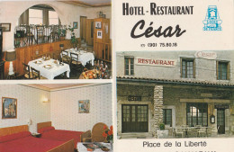 CPSM 84 BONNIEUX HOTEL RESTAURANT CESAR - Bonnieux