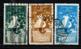 SPAGNA - 1955 - CENTENARIO DEL TELEGRAFO - USATI - Gebraucht