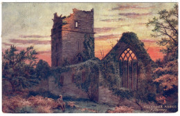 MUCKROSS ABBEY - Artist E. Longstaffe - Tuck Oilette 7283 - Kerry