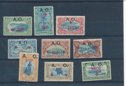 RUANDA URUNDI GEA RED CROSS 1918 ISSUE COB 36/44 MNH - Unused Stamps