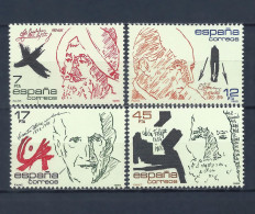1985 ESPAÑA — PERSONAJES ** 2806/2809, YT 2425/2428, Mi 2690/2693 Serie Completa - Unused Stamps