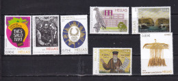 GREECE-2014-7 X DIFERENT STAMPS-MNH. - Unused Stamps