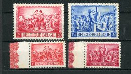 BELGIQUE -  POUR LES SINISTRÉS - N° Yvert 697/700 ** - Ungebraucht