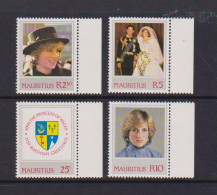 MAURITIUS    1982    21st  Birthday  Of  Princess  Of  Wales    Set  Of  4    MNH - Maurice (1968-...)