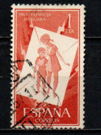 SPAGNA - 1956 - PRO INFANZIA UNGHERESE - USATO - Gebruikt