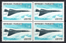 Année 1969 - Y&T N°43 - Premier Vol De L'avion Supersonique « Concorde ». Bloc De 4 Ex. Neuf ** - 1960-.... Mint/hinged