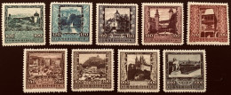 Austria  1923. Ciudades Mi. 433 A 441 * Vc 135 € - Neufs