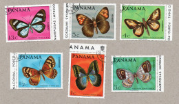 (b03)  Panama - Satz 6 W Gebr - Schmetterlinge Butterfly - Papillons