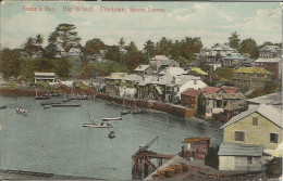 SIERRA LEONE - FREETOWN - SUSAN'S BAY.  BIG WHARF - PHOTO JOHNSTON -1911 - Sierra Leona