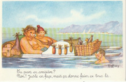 BE Nw1- " TU PARS EN CROISIERE ? NON ! ... CA DONNE FAIM CE TRUC LA " - ILLUSTRATEUR RAFFRAY  - Andere & Zonder Classificatie