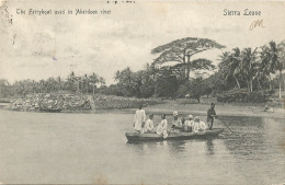 SIERRA LEONE - THE FERRYBOAT USED IN ABERDEEN RIVER - 1905 - Sierra Leona
