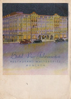 BE 27- MUNCHEN - HOTEL VIER JAHRESZEITEN , RESTAURANT WALTERSPIEL - 2 SCANS - München