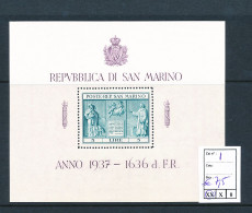 ST. MARINO SASSONE 1 MNH - Blocks & Kleinbögen