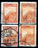 Turkey / Türkei 1926 ⁕ Ankara Fortress 15 Ghr. Mi.852 ⁕ 4v Used - Usati