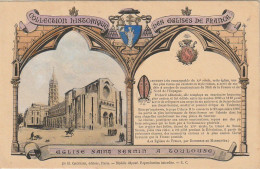 ALnw -(31) TOULOUSE - EGLISE SAINT SERNIN - GRAVURE - COLLECTION HISTORIQUE DES EGLISES DE FRANCE - Toulouse