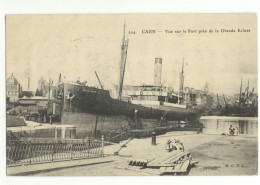 14/ CPA - Caen - Vue Sur Le Port Prés De La Grande écluse - Caen