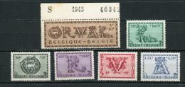 BELGIQUE -  ORVAL - N° Yvert 625/630 ** - Ungebraucht