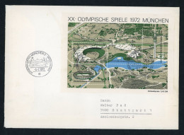 Bund Block 7 FDC Ersttagsbrief Olympiade München 1972 - Other & Unclassified