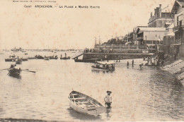 ALnw -(33) ARCACHON - LA PLAGE A MAREE HAUTE - ANIMATION - Arcachon