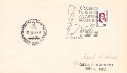 ARGENTINA - CRUCEIROS TURISTICOS ANTARTIDA ARGENTINA 1975 / 7028 - Cartas & Documentos