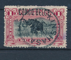 BELGIAN CONGO 1909 ISSUE COB 36L6 USED - Gebruikt