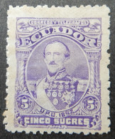 Ecuador 1892 (3) President Juan Jose Flores - Ecuador