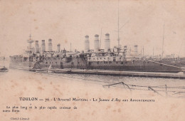 BE Nw3-(83) TOULON - L'ARSENAL MARITIME - LE JEANNE D'ARC AUX APPONTEMENTS - Guerre