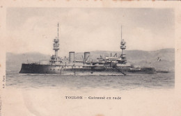 BE Nw3-(83) TOULON  - CUIRASSE EN RADE - Warships