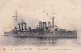 BE Nw3- " EDGAR QUINET " - MARINE NATIONALE  - CROISEUR CUIRASSE  - Warships