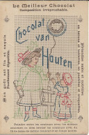 Chocolat VAN HOUTEN . Broderie. Peinture - Advertising