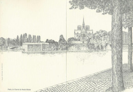 Carte Postale Grand Format Notre Dame De Paris - Notre Dame De Paris
