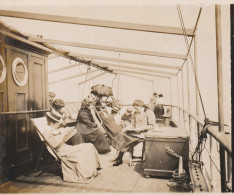 Photo 1901 Passagers Sur Un Bateau à Vapeur Entre Leith Et Antwerpen (A255) - Sonstige & Ohne Zuordnung