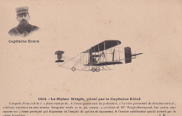 BE Nw4- LE BIPLAN WRIGHT  , PILOTE PAR LE CAPITAINE ETEVE - PORTRAIT - Aviadores