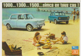 SIMCA 1000 - CARTE POSTALE 10X15 CM NEUF - Voitures De Tourisme